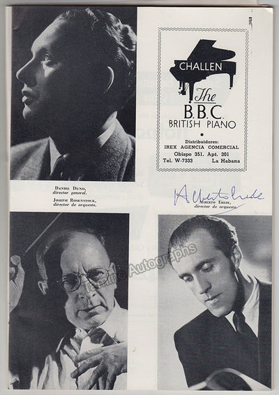 Baum, Kurt - Erede, Alberto - Stella, Antonieta & Others - Signed Program Havana 1955