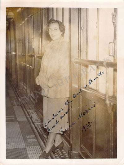 Morini, Erica - Signed Photograph 1938
