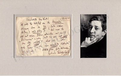 Korngold, Erich - Autograph Letter Signed 1921