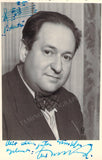 Korngold, Erich - Signed Photograph with Music Quote