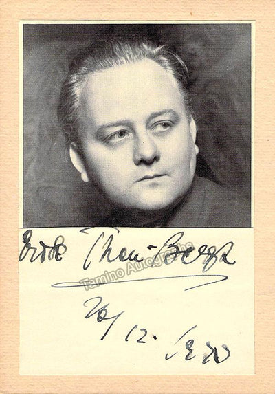 Then-Bergh, Erik - Signed Photo 1970