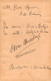 Novelli, Ermete - Signed Photograph with Additional Signature by Oscar Anselmi