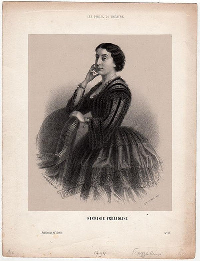Frezzolini, Erminia - Vintage Lithograph 1855
