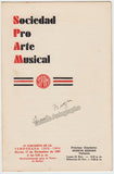 Berger, Erna - Signed Program Havana 1953