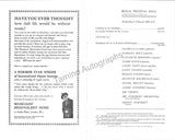 Ansermet, Ernst - Signed Program London 1964