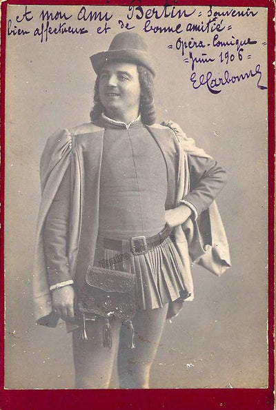 Carbone, Ernest - Signed Cabinet Photo 1906