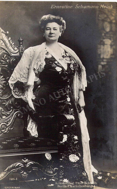 SCHUMANN-HEINK, Ernestine