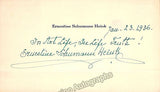 Schumann-Heink, Ernestine - Signed Card + Photograph