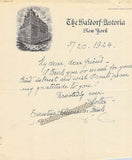 Schumann-Heink, Ernestine - Signed Photo + Autograph Note Signed 1924