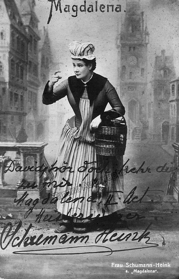 Schumann-Heink, Ernestine - Signed Photo + Autograph Note Signed 1924
