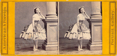 De Faiber, Ernestine - Stereoscopic Card