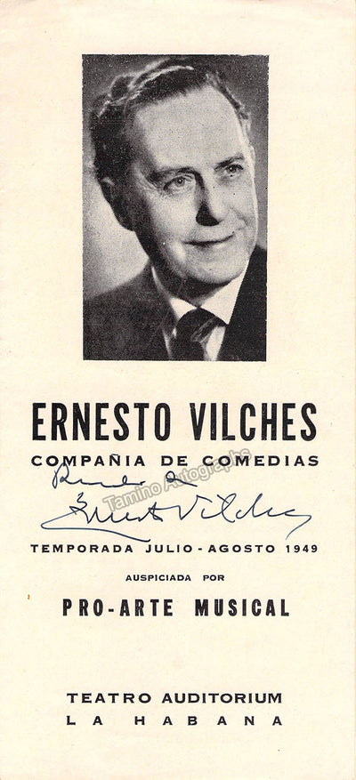 Vilches, Ernesto - Signed Program Havana 1949