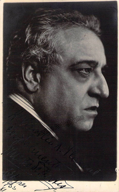 De Curtis, Ernesto - Signed Photograph 1935