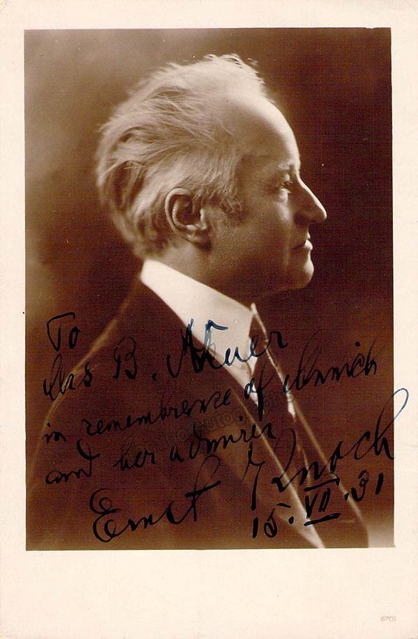 Knoch, Ernst - Signed Photograph