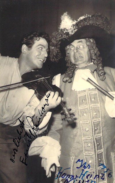 Krukowski, Ernst - Nissen, Hanns-Heinz - Double Signed Photograph in World Premiere of Roger Session's Montezuma