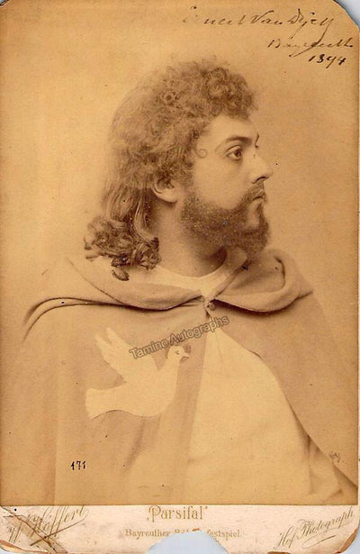 Van Dyck, Ernst - Cabinet Photo in Parsifal 1894