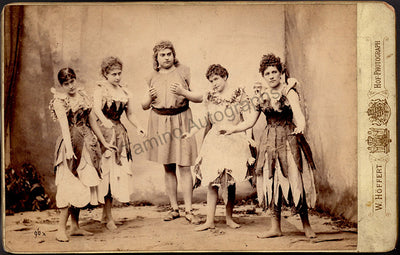 Dyke, Ernst van - Flower Maidens - Vintage Cabinet Photograph in Parsifal