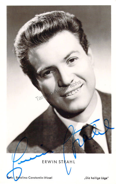 Strahl, Erwin - Signed Photograph