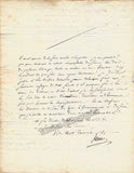 Laine, Ettiene - Autograph Letter Signed 1812