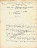 Laine, Ettiene - Autograph Letter Signed 1812