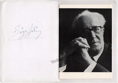 Jochum, Eugen - Signed Program Wuppertal 1970