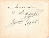 Ysaye, Eugene - Signed Album Page 1915