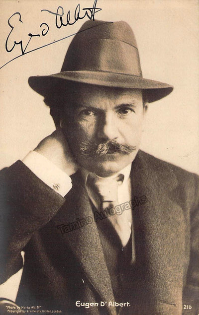 D'Albert, Eugen - Signed Photograph