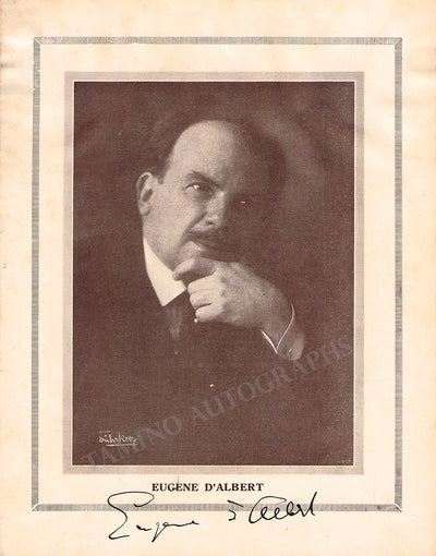 D'Albert, Eugene - Signed Photograph