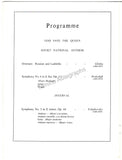 Mravinsky, Eugene - Shostakovich, Dmitri - Double Signed Program London 1960