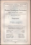Goosens, Eugene - Two Concert Programs Boston 1926