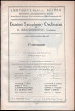 Goosens, Eugene - Two Concert Programs Boston 1926
