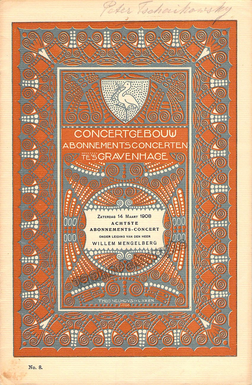 Ysaye, Eugene - Concert Program Amsterdam 1908