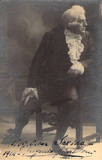 Giraldoni, Eugenio - Signed Photo in Tosca 1914