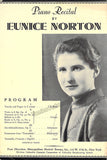 Norton, Eunice - Signed Program & Playbill 1934