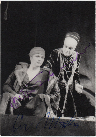 Marton, Eva - Fassbaender, Brigitte - Double Signed Photo in Elektra