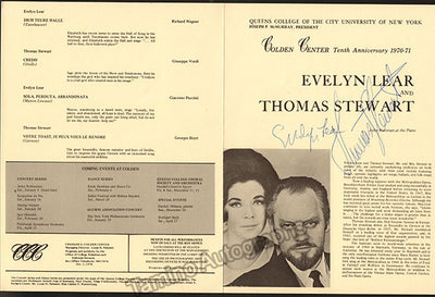 Lear, Evelyn - Stewart, Thomas - Signed Concert Program