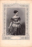 Elssler, Fanny - Autograph Note Signed and Print 1844