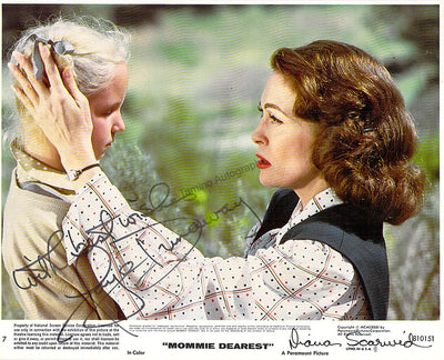 Dunaway, Faye - Scarwid, Diana - Signed Photograph in "Mommie Dearest"