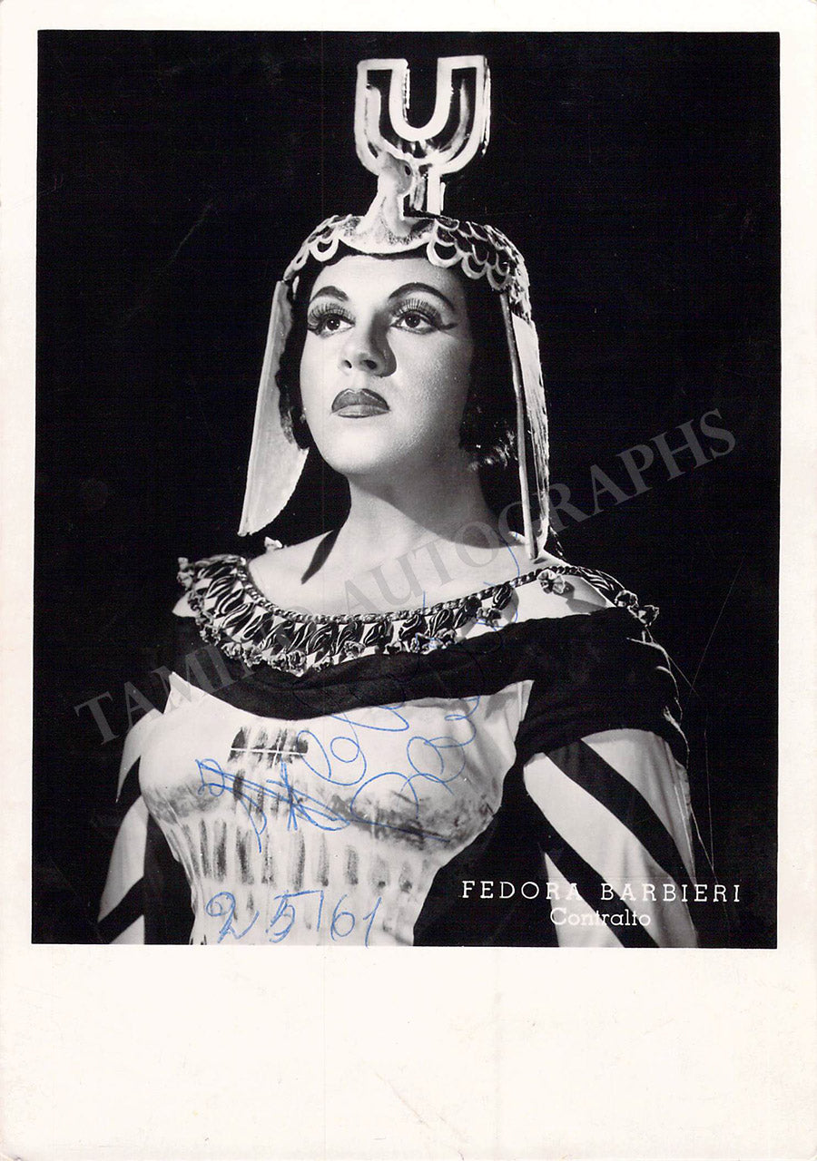 Fedora Barbieri Autographs Tamino Autographs