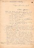 Rops, Felicien - Autograph Letter Signed 1878