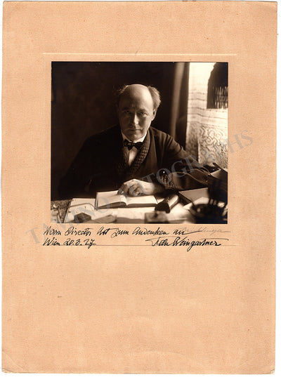 Weingartner, Felix - Large Photograph Signed 1927