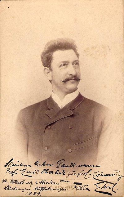Ehrl, Felix - Signed Cabinet Photo 1889