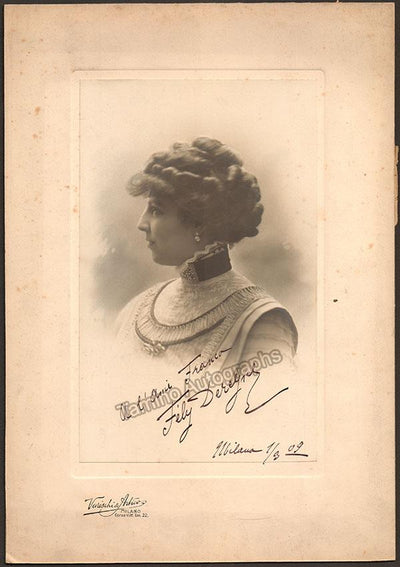 Dereyne, Fely - Large Signed Photograph 1909