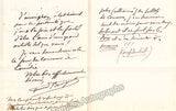 Bourgeat, Fernand - 2 Autograph Letters Signed
