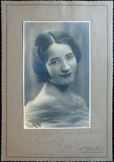 Campiña, Fidela - Large Photograph Signed 1931