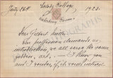 Scheff, Fritzi - Autograph Letter Signed 1923