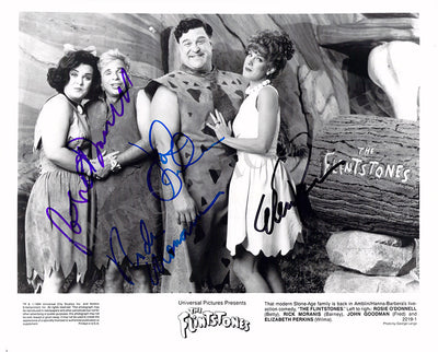 The Flintstones - Photograph Signed by 4 Main Characters