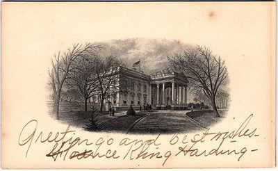 Harding, Florence - Signed Postcard