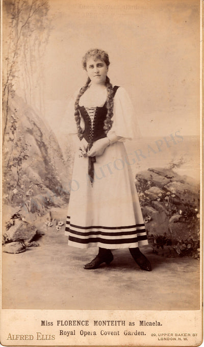 Monteith, Florence - Extra Large Cabinet Photograph