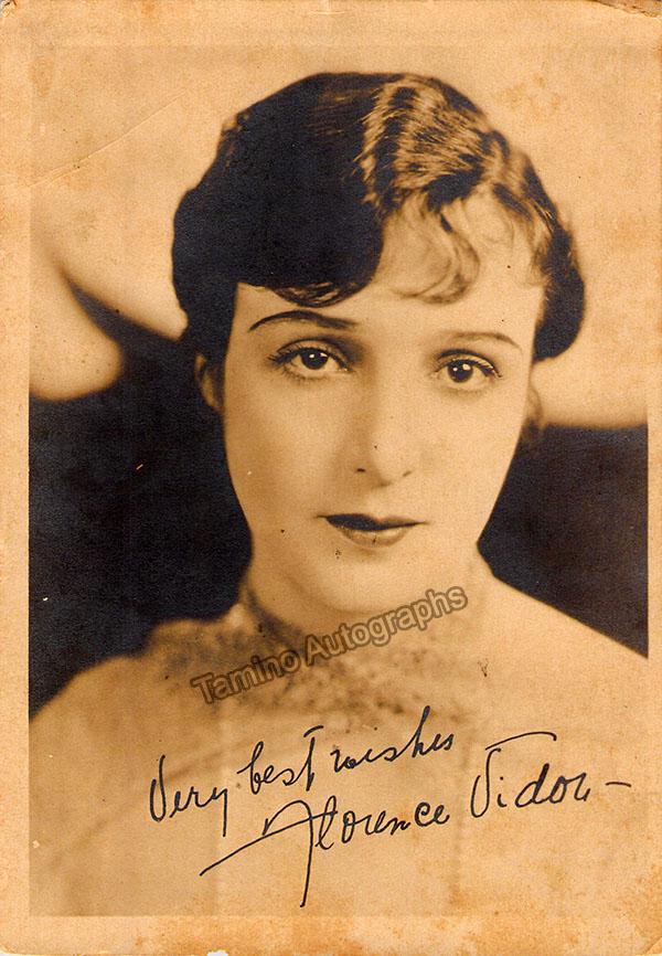 Vidor, Florence - Signed Photo